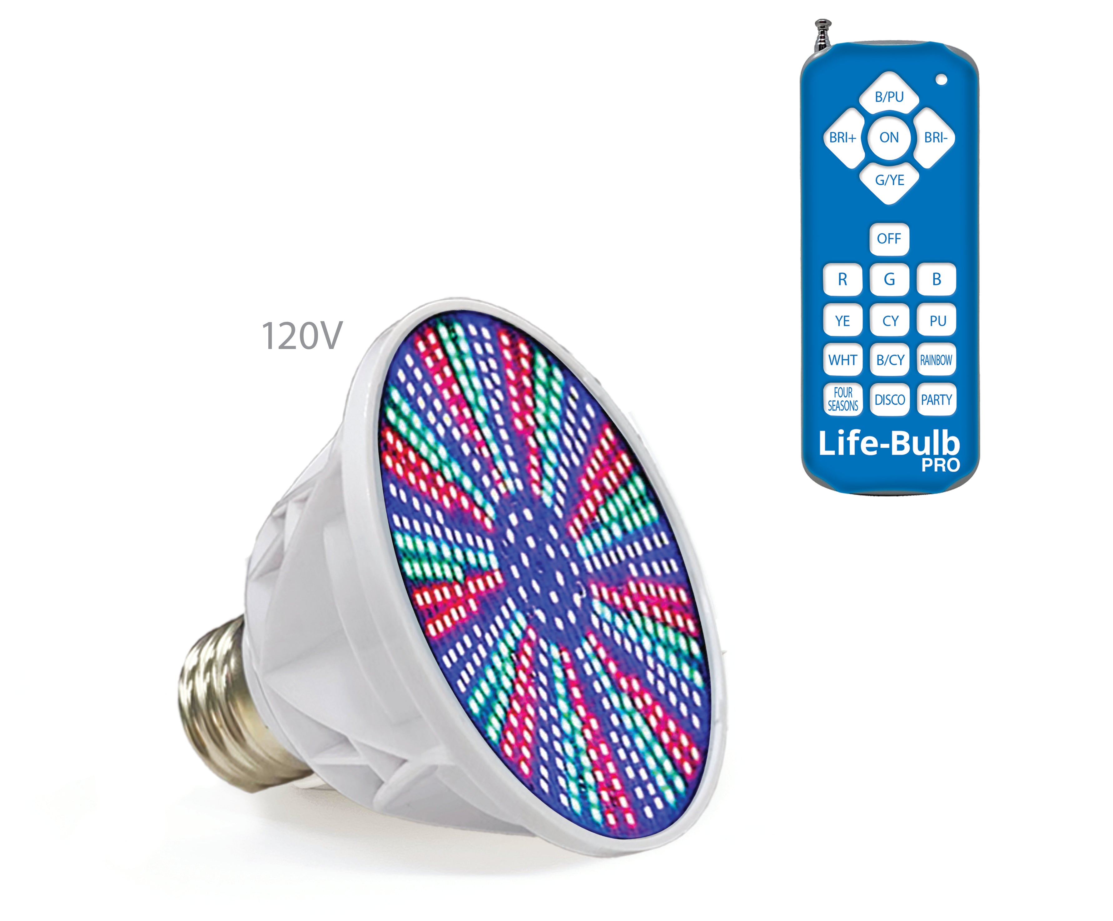 replacement grow light bulbs Life Bulb PRO LED Color Spa Light Bulb, XR Signal Remote Technology, Fits Pentair Spa Light Bulb, Hayward or Other Scre