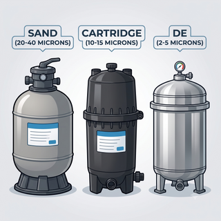 Sand vs. Cartridge vs. DE Pool Filters: Which Is Best for Your Pool?