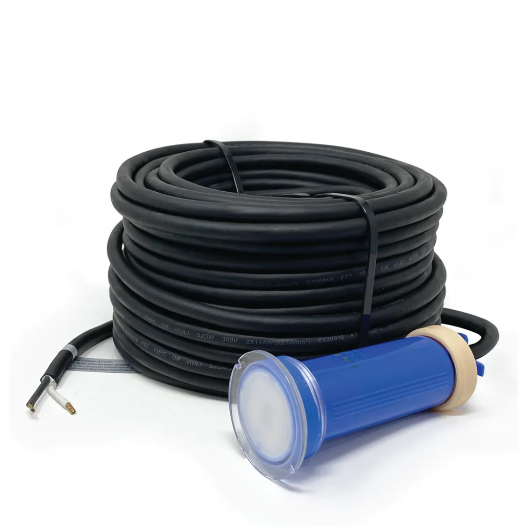 Life-Bulb Color LED Inground 1.5" Nicheless Pool Light (100ft Cord) | Replaces Pentair GloBrite | Lifetime Replacement Program