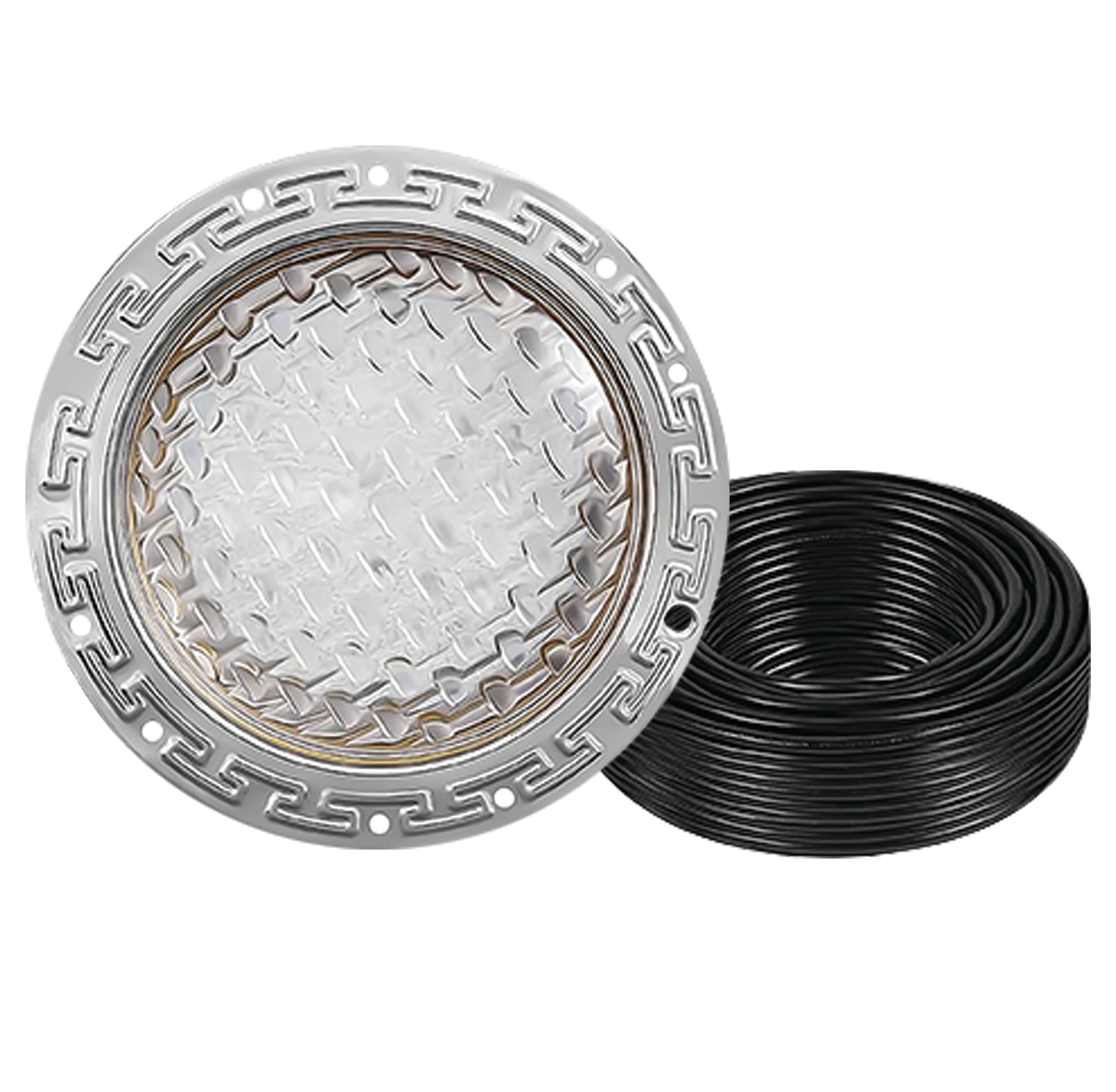 10 Inch Pool Light for Inground Pool - 100 Ft Cord - Swimming Pool Light Fixture, Pool LED Lights - Direct Replacement for Pentair IntelliBrite 5G - Lifetime Replacement Program