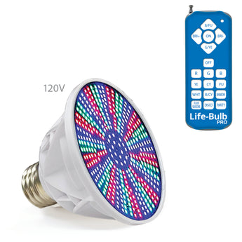 Life-Bulb PRO Color LED Spa Bulb (E26 Base) | Replaces Pentair Amerlite & Hayward AstroLite (120V / 40W) | Lifetime Replacement Program