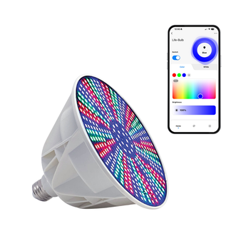 Bombilla LED inteligente Life-Bulb para piscinas con cambio de color y sistema de control inteligente | Compatible con control remoto o aplicación para smartphone (iOS o Android) | Garantía de reemplazo de por vida 